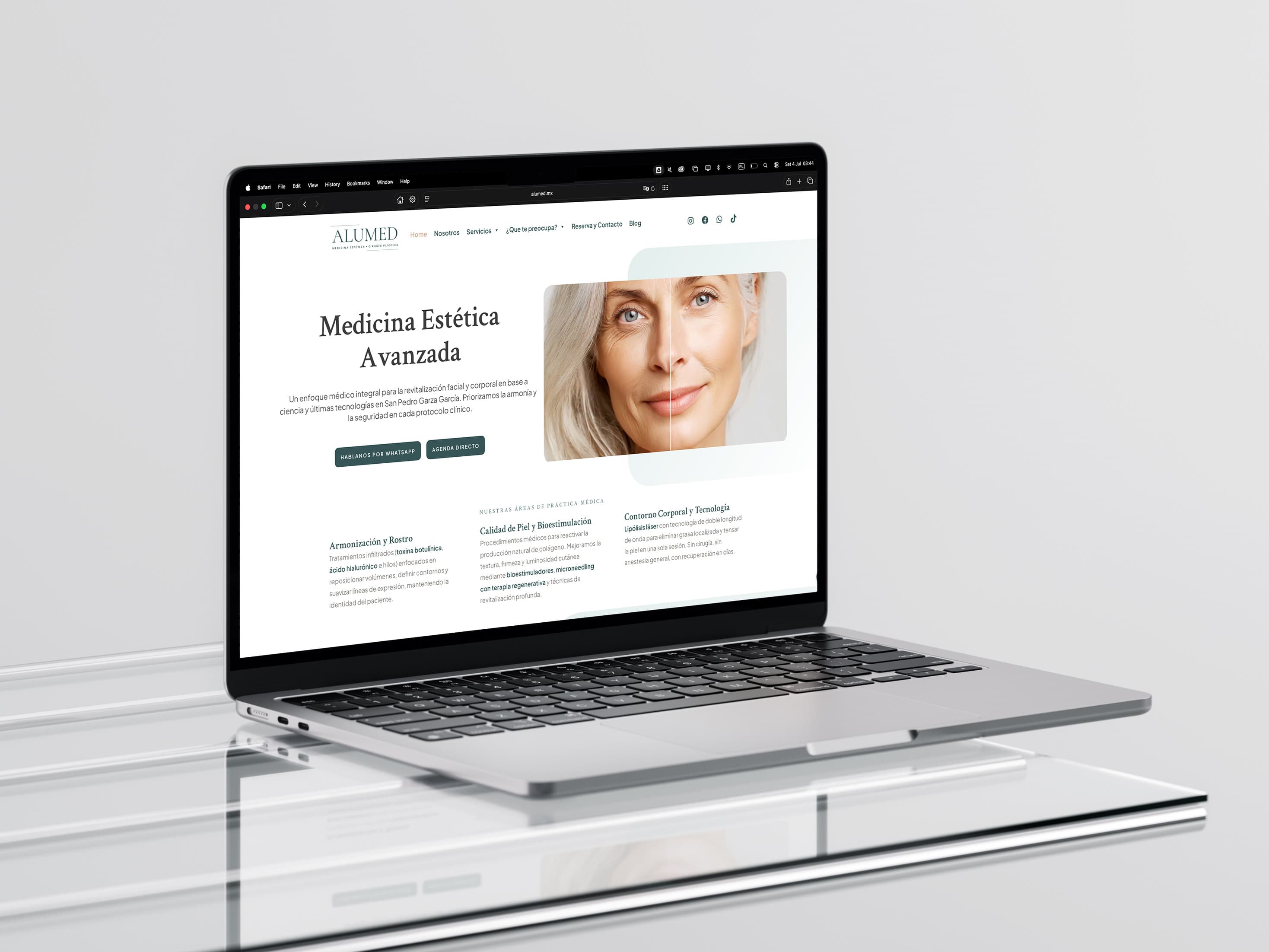 Alumed, UX design + web development